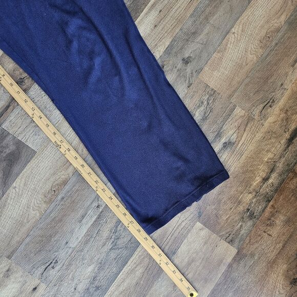 Vintage Under Armour Men’s Fleece Pants XL Navy Elastic Waist Soft. - Picture 7 of 10